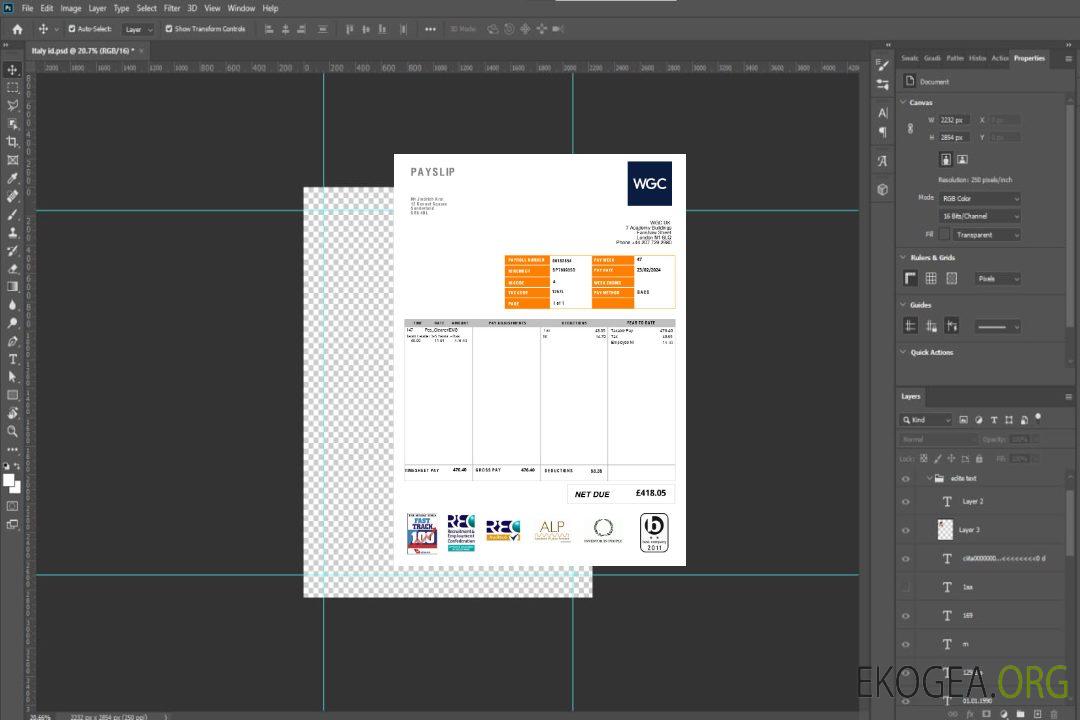 Modèle de fiche de paie du service de nettoyage WGC du Royaume-Uni aux formats Word et PDF.pdf, 1 template Modèle de fiche de paie du service de nettoyage WGC du Royaume-Uni aux formats Word et PDF.pdf, 1 template